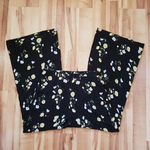 Reformation Black Floral Starry Piazza Pants 10
